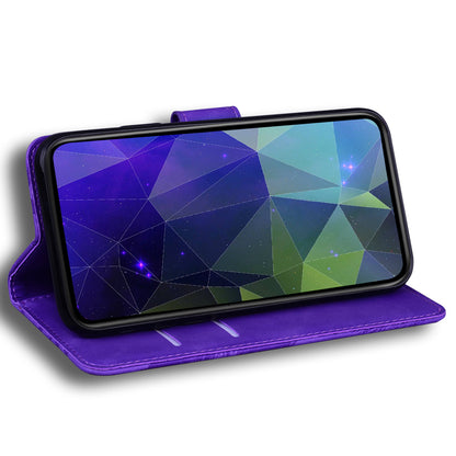 Solid Color Phone Case for Samsung Galaxy M14 5G Scratch Resistant PU Leather Wallet Stand Cover