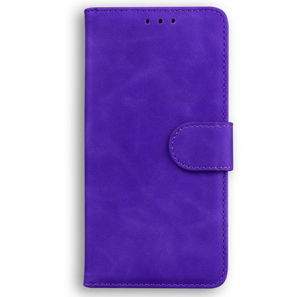 Solid Color Phone Case for Samsung Galaxy M14 5G Scratch Resistant PU Leather Wallet Stand Cover