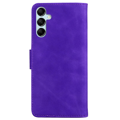 Skin-touch Wallet Cover for Samsung Galaxy M14 5G Butterfly Printing PU Leather Flip Stand Phone Case