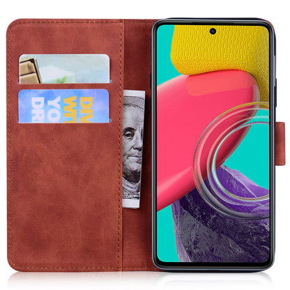 Skin-touch Wallet Cover for Samsung Galaxy M14 5G Butterfly Printing PU Leather Flip Stand Phone Case