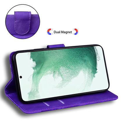 Tiger Imprinted Shell for Samsung Galaxy M14 5G Shockproof PU Leather Wallet Stand Case Phone Cover