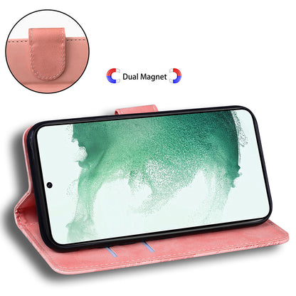 Tiger Imprinted Shell for Samsung Galaxy M14 5G Shockproof PU Leather Wallet Stand Case Phone Cover