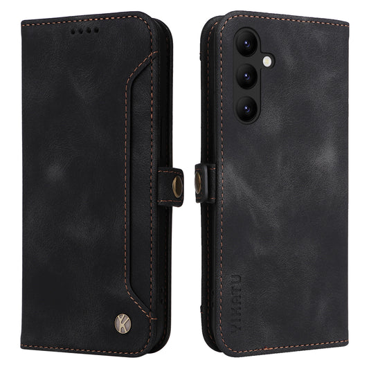 YIKATU YK-002 For Samsung Galaxy A24 4G PU Leather Wallet Phone Cover Skin-Touch Shockproof Phone Case with Card Slot