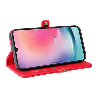 YIKATU YK-002 For Samsung Galaxy A24 4G PU Leather Wallet Phone Cover Skin-Touch Shockproof Phone Case with Card Slot