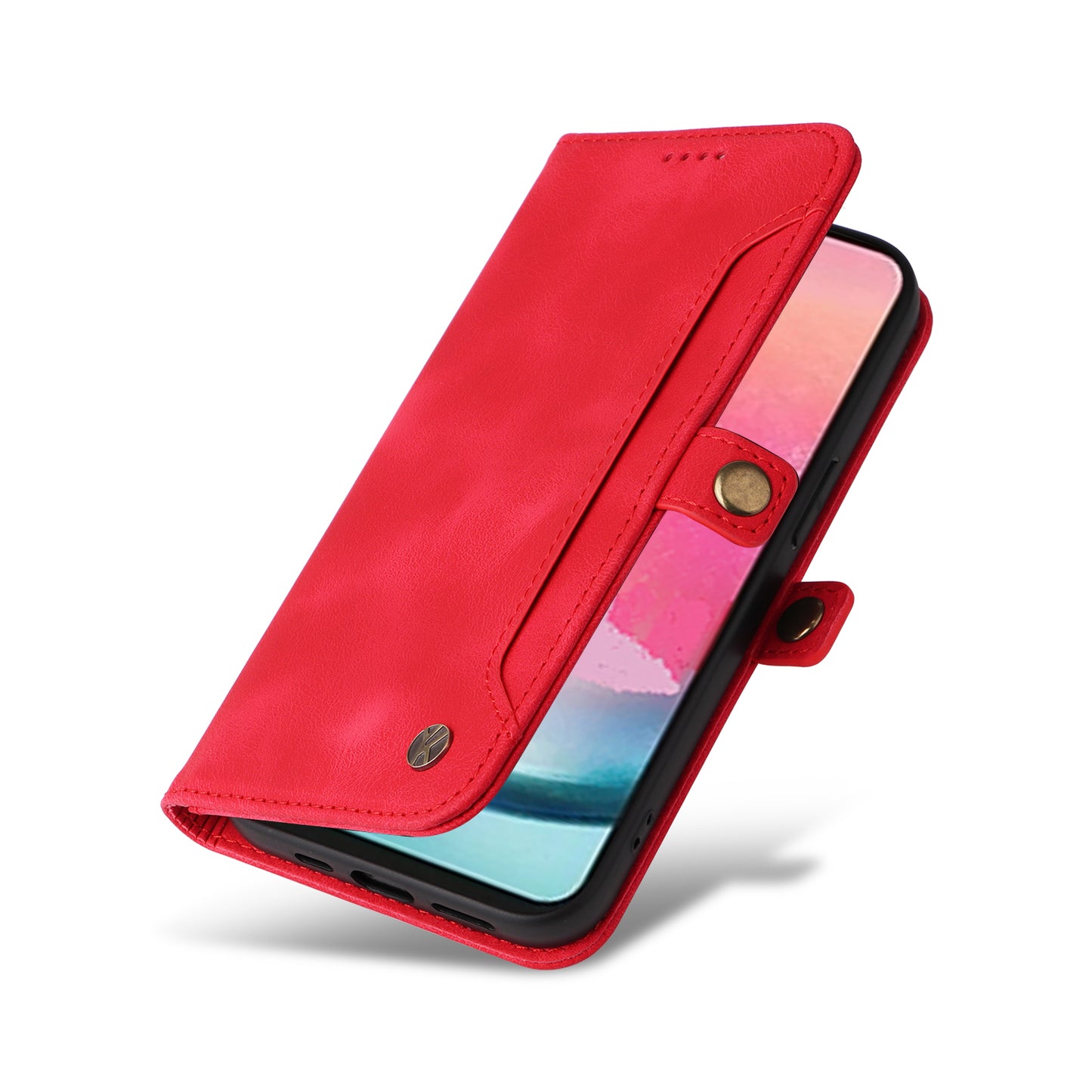 YIKATU YK-002 For Samsung Galaxy A24 4G PU Leather Wallet Phone Cover Skin-Touch Shockproof Phone Case with Card Slot