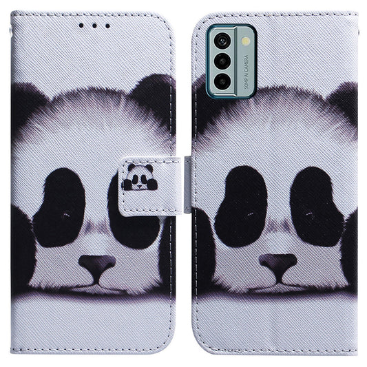 For Nokia G22 Pattern Printing Phone Case PU Leather Wallet Stand Shockproof Cover Shell