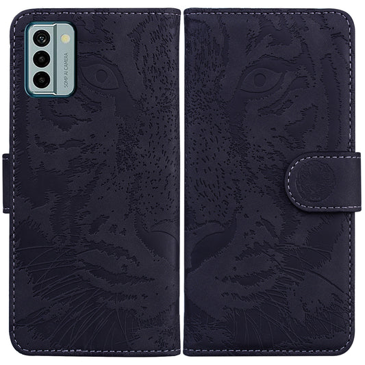 Tiger Imprinted PU Leather Shell for Nokia G22 Wallet Stand Case Shockproof Phone Cover