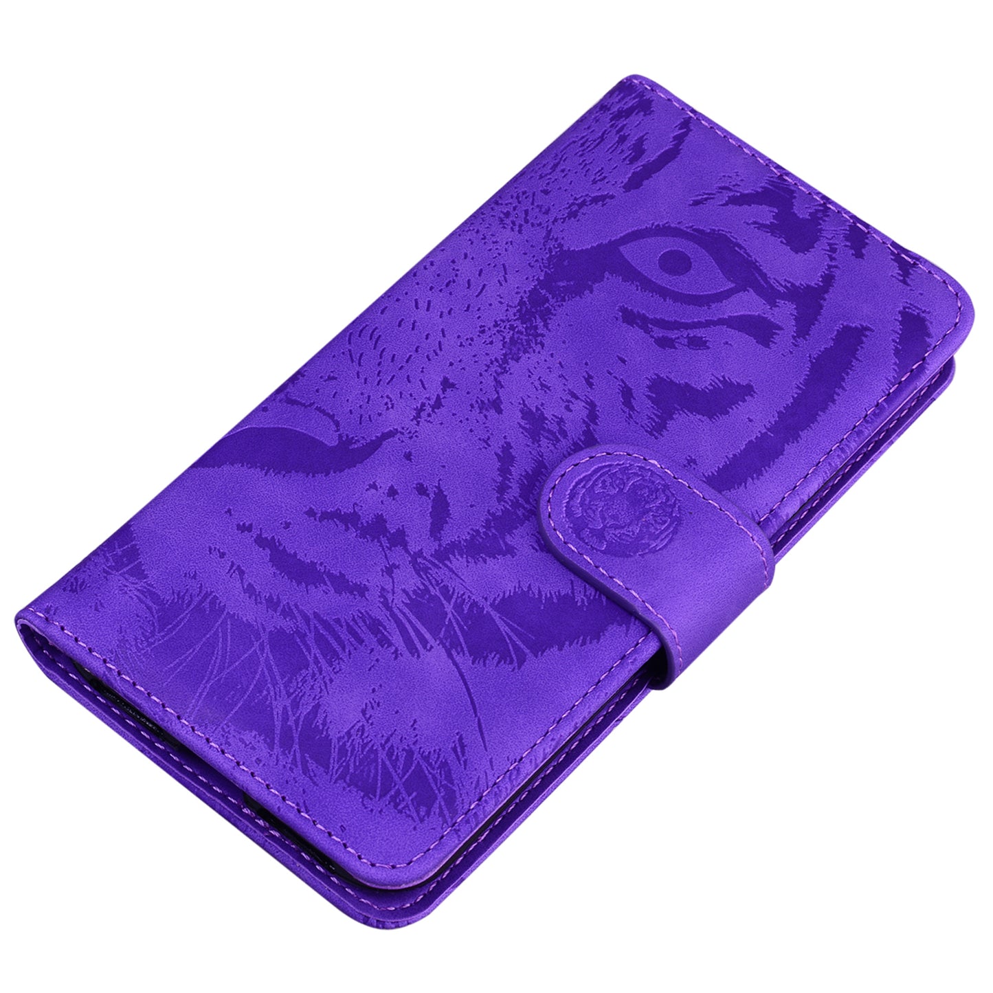 Tiger Imprinted PU Leather Shell for Nokia G22 Wallet Stand Case Shockproof Phone Cover