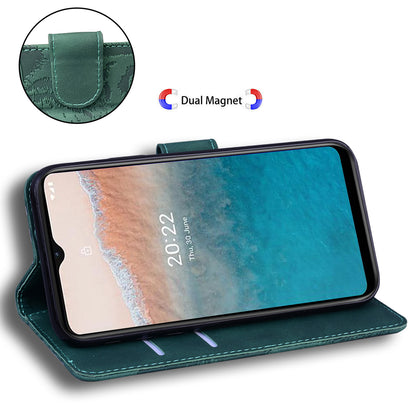 Tiger Imprinted PU Leather Shell for Nokia G22 Wallet Stand Case Shockproof Phone Cover