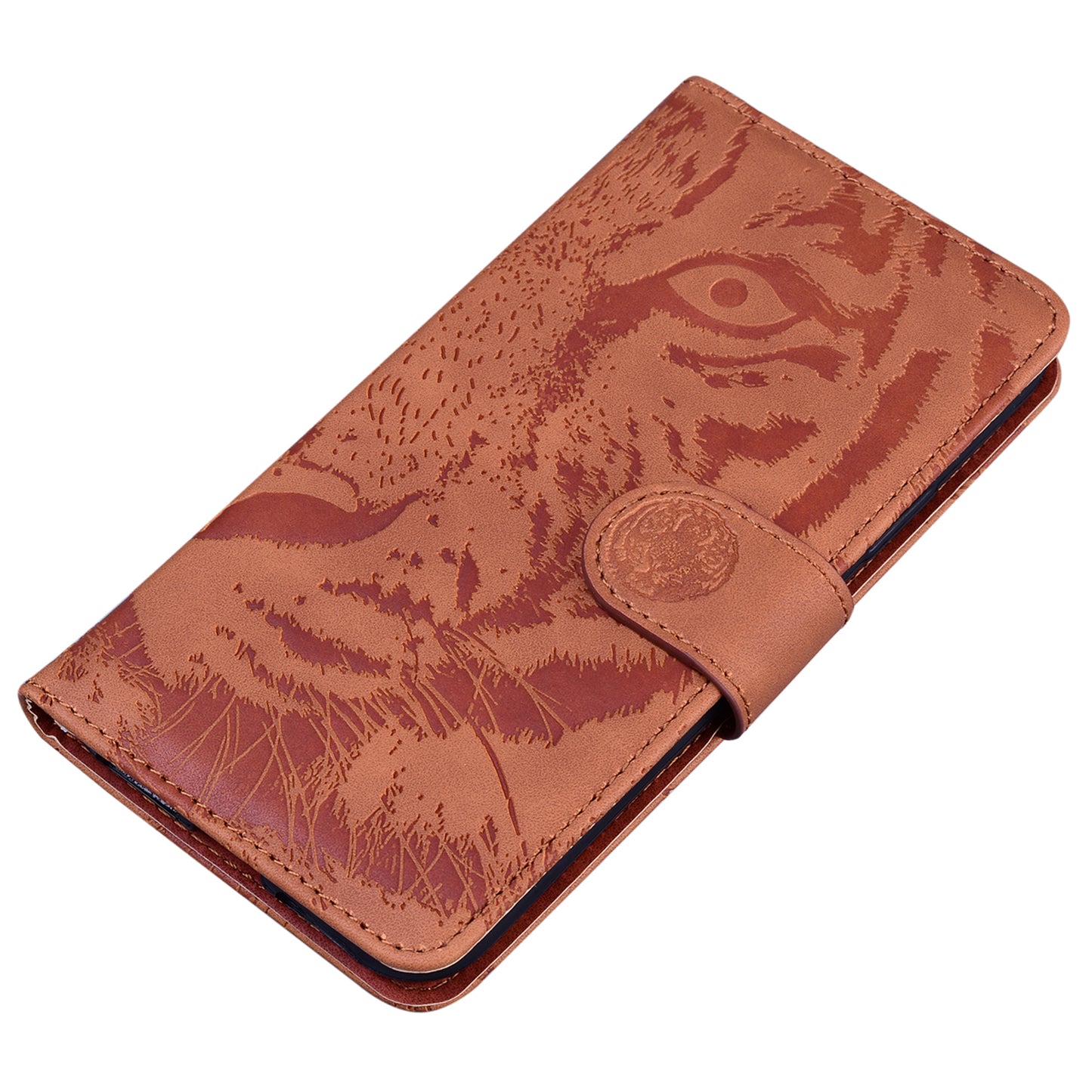 Tiger Imprinted PU Leather Shell for Nokia G22 Wallet Stand Case Shockproof Phone Cover