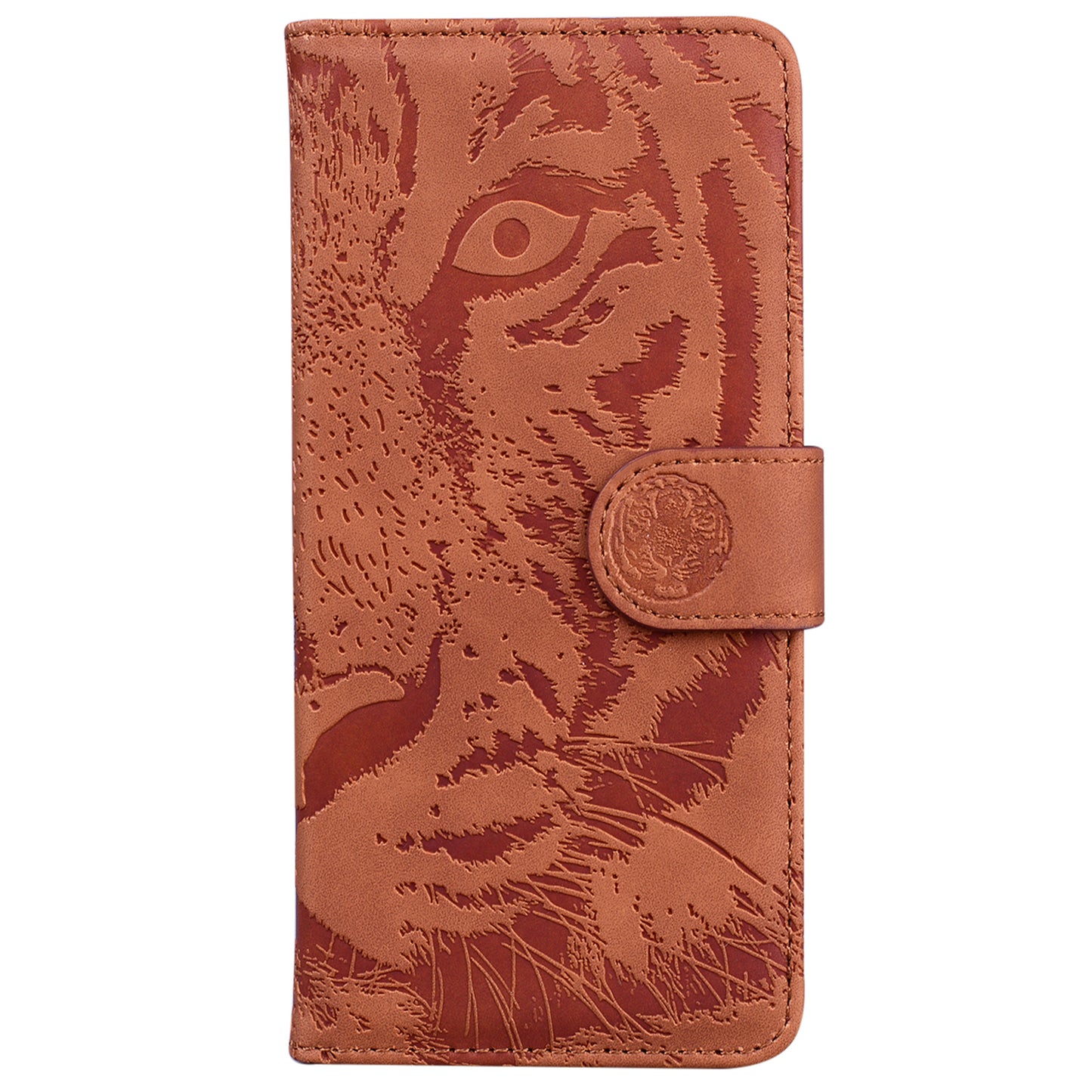 Tiger Imprinted PU Leather Shell for Nokia G22 Wallet Stand Case Shockproof Phone Cover