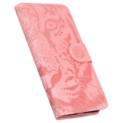 Tiger Imprinted PU Leather Shell for Nokia G22 Wallet Stand Case Shockproof Phone Cover