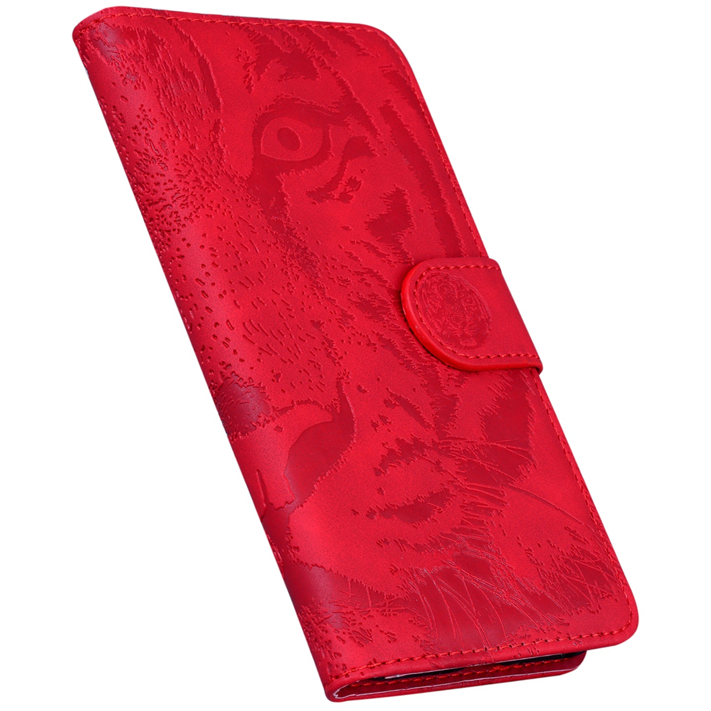 Tiger Imprinted PU Leather Shell for Nokia G22 Wallet Stand Case Shockproof Phone Cover