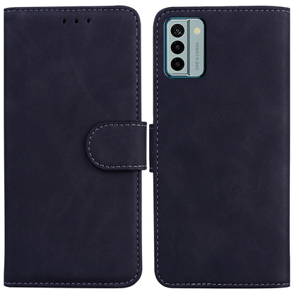 Solid Color Phone Case for Nokia G22 PU Leather Shockproof Wallet Stand Cell Phone Cover