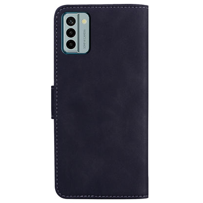 Solid Color Phone Case for Nokia G22 PU Leather Shockproof Wallet Stand Cell Phone Cover