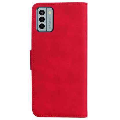 Solid Color Phone Case for Nokia G22 PU Leather Shockproof Wallet Stand Cell Phone Cover