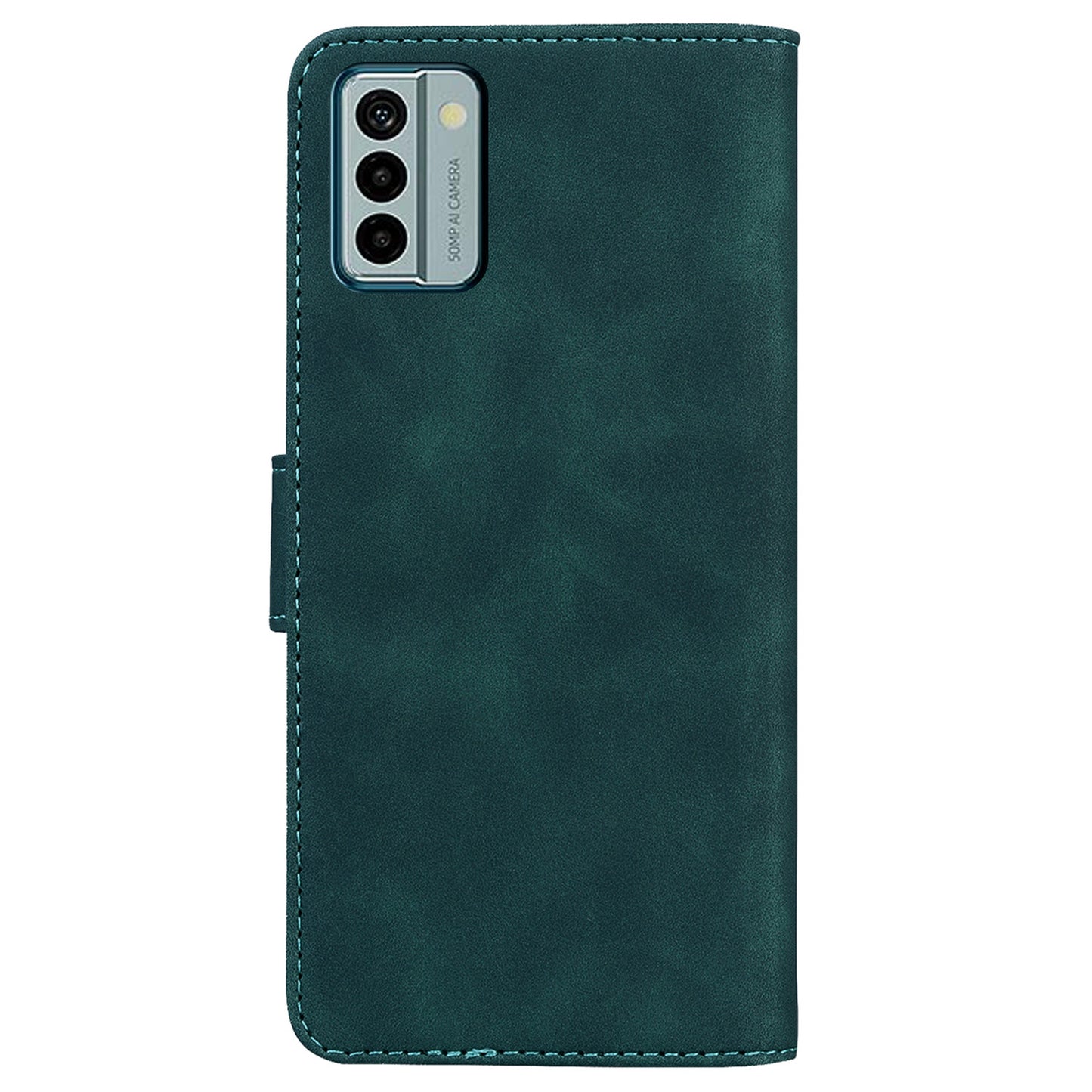 Solid Color Phone Case for Nokia G22 PU Leather Shockproof Wallet Stand Cell Phone Cover