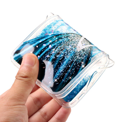 For Samsung Galaxy S23 Ultra Glitter Liquid Quicksand TPU Phone Case Embossment Pattern Phone Cover