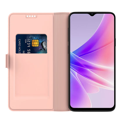 For Oppo Find X6 Shockproof Case PU Leather Card Slot Case Flip Phone Cover with Stand