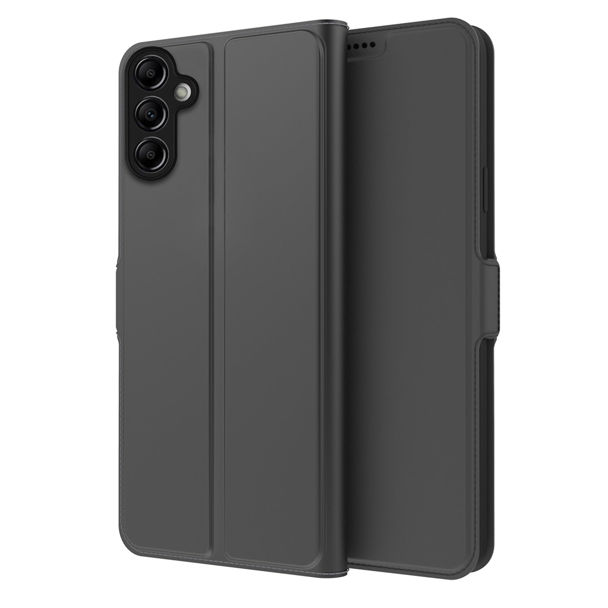 For Samsung Galaxy A24 4G Protective Case PU Leather Flip Cover Card Slot Phone Case with Stand