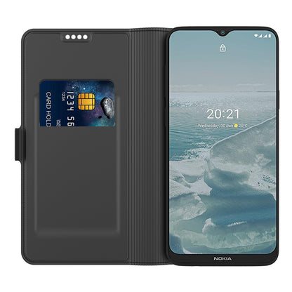 Shockproof Case for Nokia C12 Pro / C12 4G / C12 Plus PU Leather Flip Cover Card Slot Phone Case with Stand