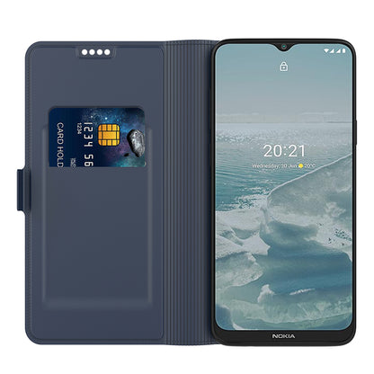 Shockproof Case for Nokia C12 Pro / C12 4G / C12 Plus PU Leather Flip Cover Card Slot Phone Case with Stand