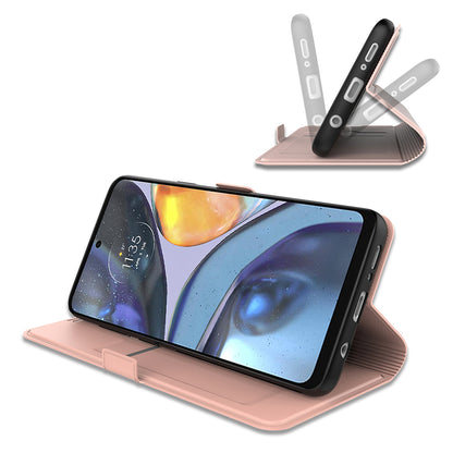 For Motorola Edge 40 Pro 5G Card Slot Stand Case PU Leather Flip Phone Cover