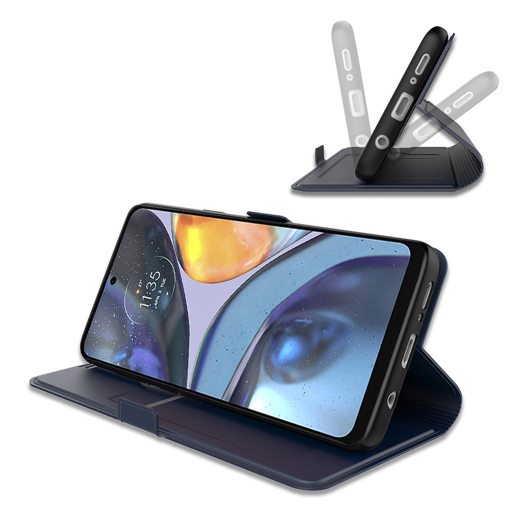 For Motorola Edge 40 Pro 5G Card Slot Stand Case PU Leather Flip Phone Cover