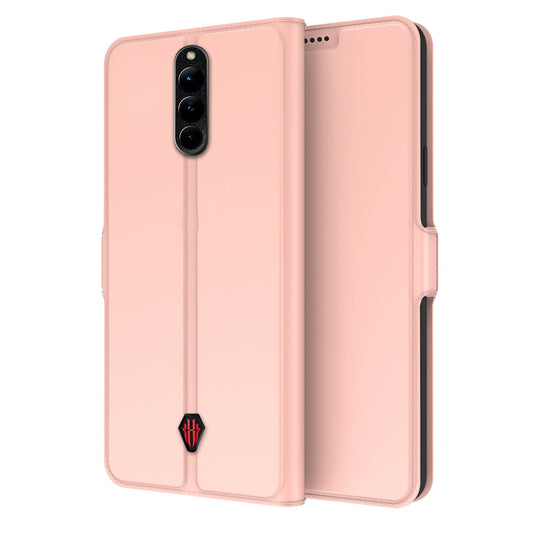 For ZTE nubia Red Magic 8 Pro 5G Leather Magnetic Closure Flip Case Card Slots Stand Full Protection Phone Cover