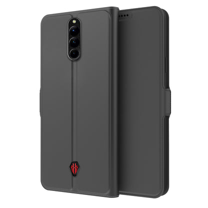 For ZTE nubia Red Magic 8 Pro 5G Leather Magnetic Closure Flip Case Card Slots Stand Full Protection Phone Cover
