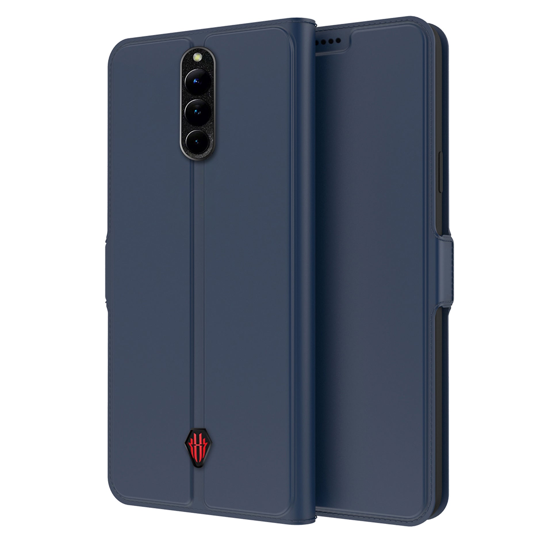 For ZTE nubia Red Magic 8 Pro 5G Leather Magnetic Closure Flip Case Card Slots Stand Full Protection Phone Cover