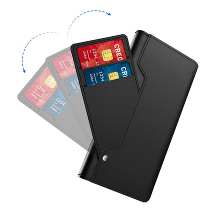 For ZTE nubia Red Magic 8 Pro 5G Leather Flip Cover with Mirror Card Holder Stand Protective Phone Case