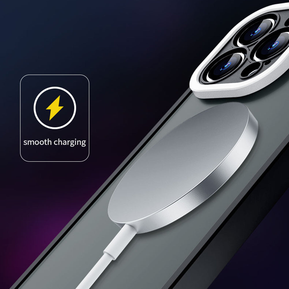 Slim Case for iPhone 14 Pro Max Skin-Touch Soft TPU PC Phone Case (Round Hollow Show Phone's Logo)