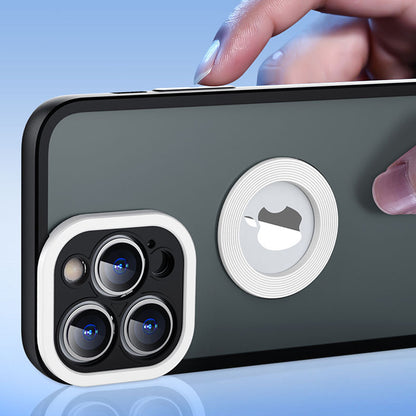 Slim Case for iPhone 14 Pro Max Skin-Touch Soft TPU PC Phone Case (Round Hollow Show Phone's Logo)