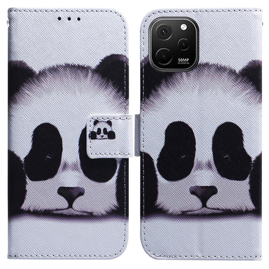 Anti-Drop Cover for Huawei nova Y61 4G / Enjoy 50z 4G PU Leather Pattern Printing Phone Case Wallet Stand Shell