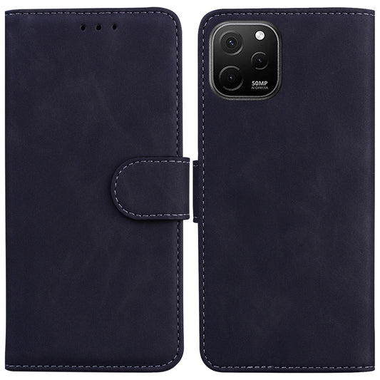 PU Leather Shell for Huawei nova Y61 4G / Enjoy 50z 4G Solid Color Phone Case Wallet Stand Cell Phone Cover