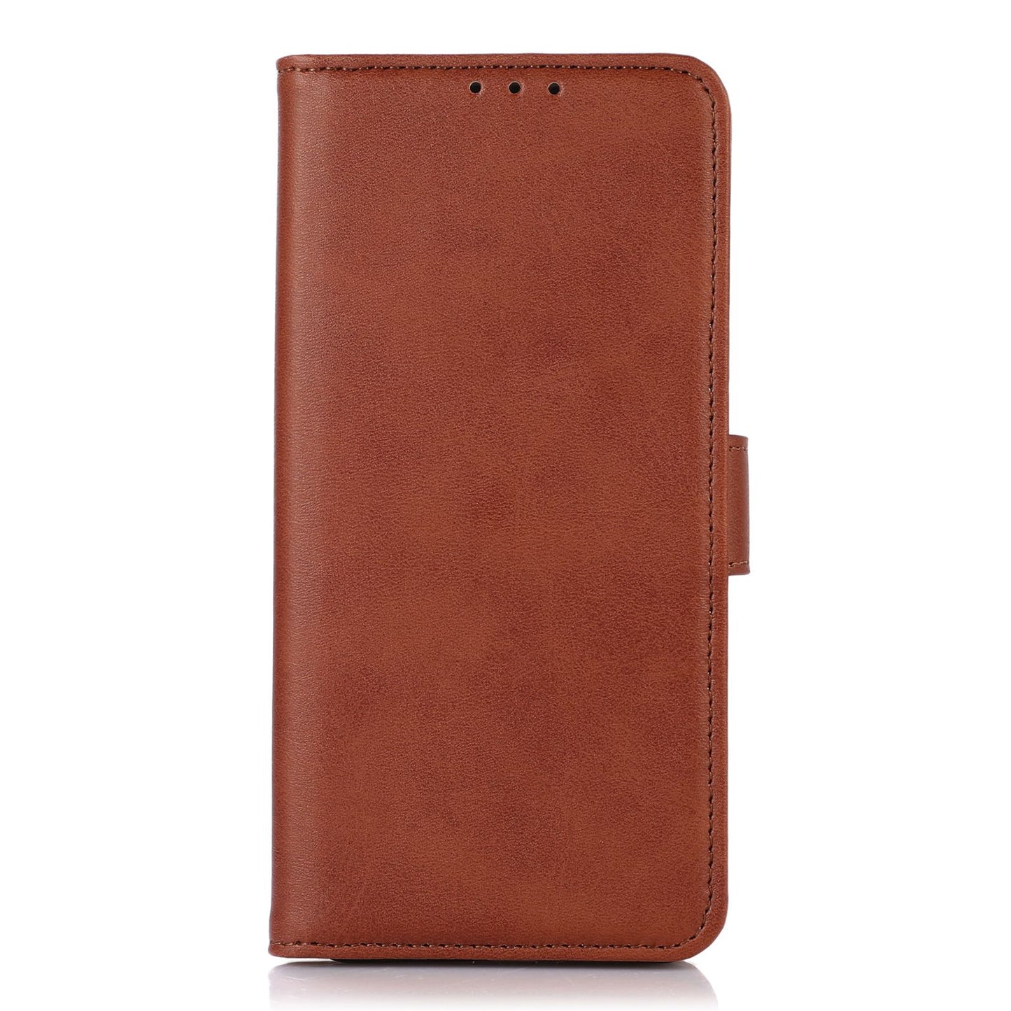 PU Leather Phone Case for Nokia C12 4G / C12 Plus / C12 Pro , Cowhide Texture Phone Cover with Stand Wallet