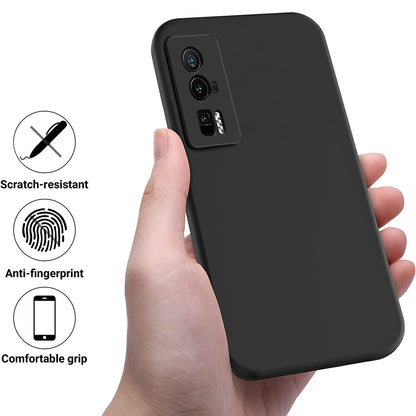Phone Case for Xiaomi Poco F5 Pro 5G / Redmi K60 Pro 5G / K60 5G , Soft Lining Liquid Silicone Cell Phone Cover with Strap