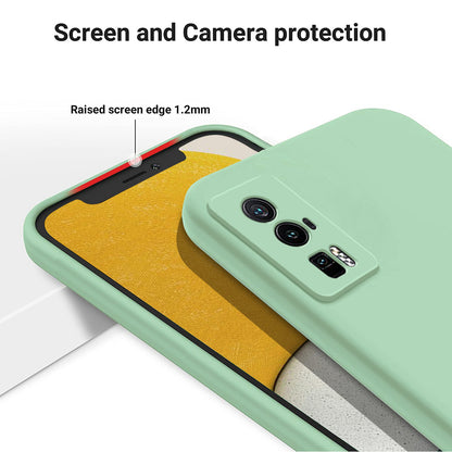 Phone Case for Xiaomi Poco F5 Pro 5G / Redmi K60 Pro 5G / K60 5G , Soft Lining Liquid Silicone Cell Phone Cover with Strap