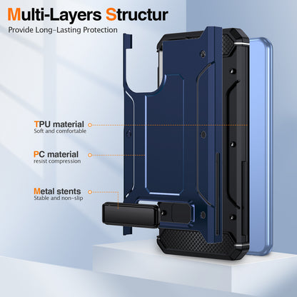 For Samsung Galaxy A23 4G / A23 5G (Global Version) / A13 4G / A13 5G / M13 5G / A04 4G / A04s 4G / A32 5G / M32 5G TPU+PC Phone Cover Kickstand Case