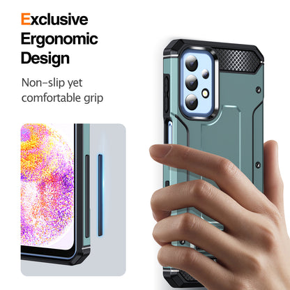 For Samsung Galaxy A23 4G / A23 5G (Global Version) / A13 4G / A13 5G / M13 5G / A04 4G / A04s 4G / A32 5G / M32 5G TPU+PC Phone Cover Kickstand Case