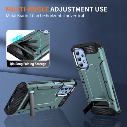 For Samsung Galaxy A23 4G / A23 5G (Global Version) / A13 4G / A13 5G / M13 5G / A04 4G / A04s 4G / A32 5G / M32 5G TPU+PC Phone Cover Kickstand Case