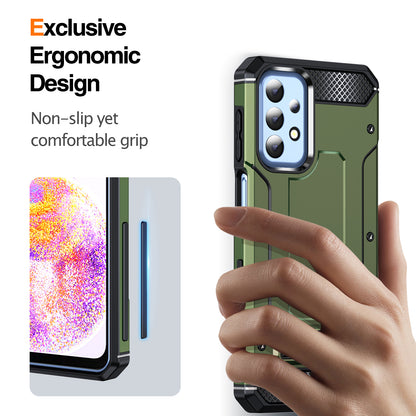 For Samsung Galaxy A23 4G / A23 5G (Global Version) / A13 4G / A13 5G / M13 5G / A04 4G / A04s 4G / A32 5G / M32 5G TPU+PC Phone Cover Kickstand Case