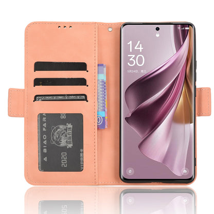 For Oppo Reno10 Pro 5G CPH2525 (Global) / Reno10 5G CPH2531 (Global) Multiple Card Slots Leather Phone Case Wallet Stand Cover