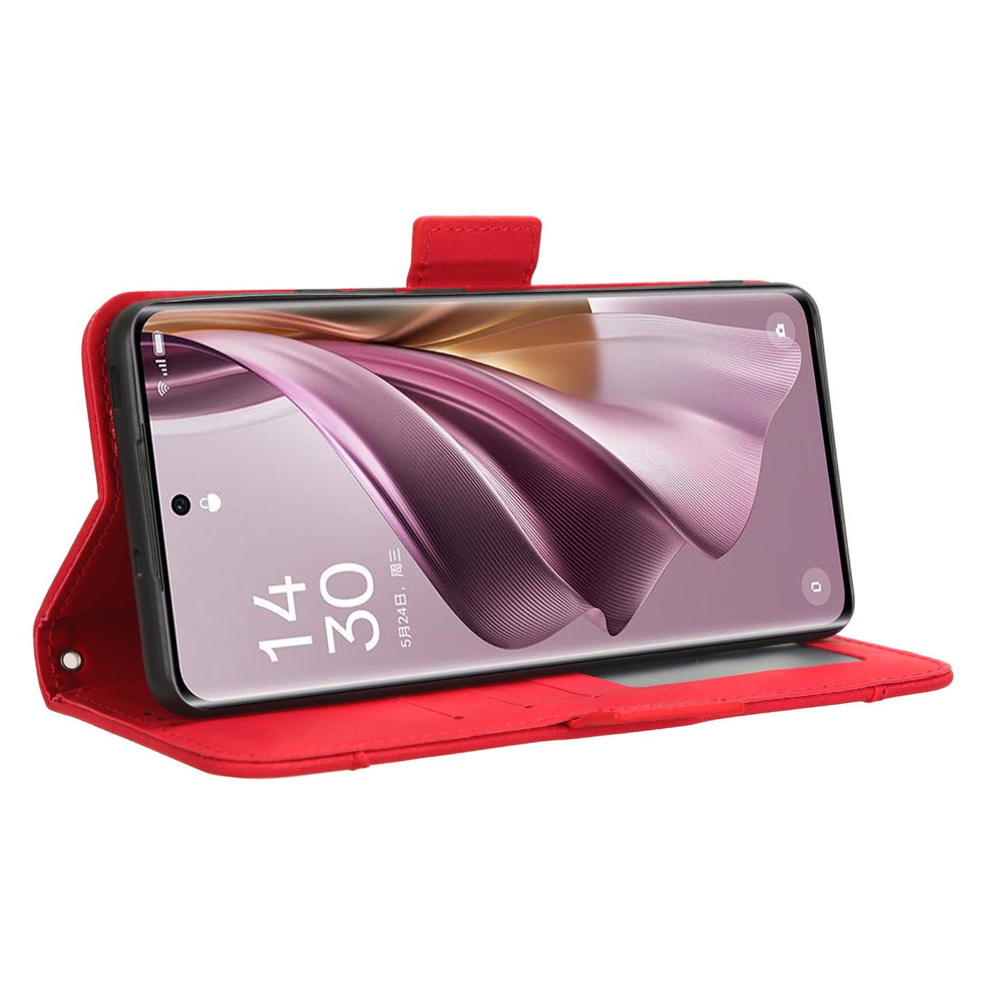 For Oppo Reno10 Pro 5G CPH2525 (Global) / Reno10 5G CPH2531 (Global) Multiple Card Slots Leather Phone Case Wallet Stand Cover