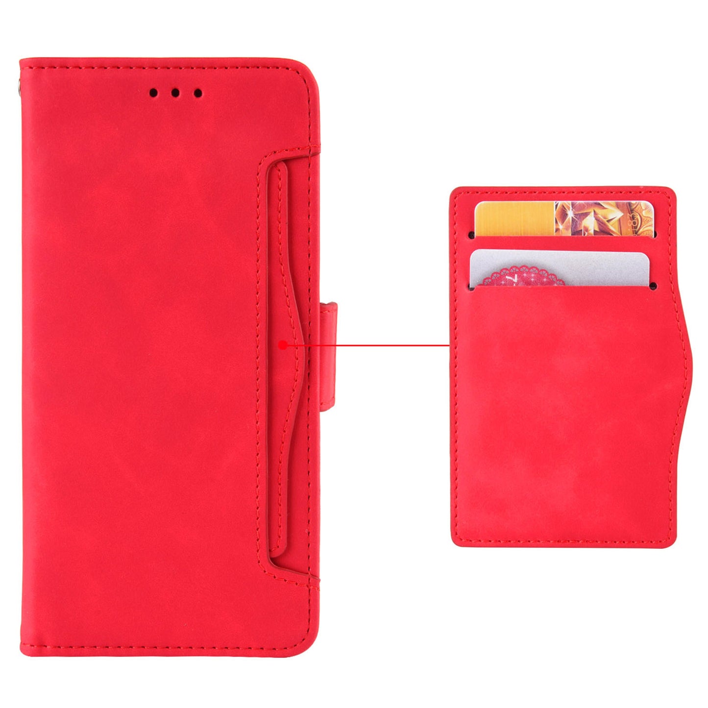 For Oppo Reno10 Pro 5G CPH2525 (Global) / Reno10 5G CPH2531 (Global) Multiple Card Slots Leather Phone Case Wallet Stand Cover