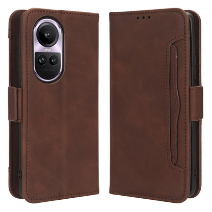 For Oppo Reno10 Pro 5G CPH2525 (Global) / Reno10 5G CPH2531 (Global) Multiple Card Slots Leather Phone Case Wallet Stand Cover