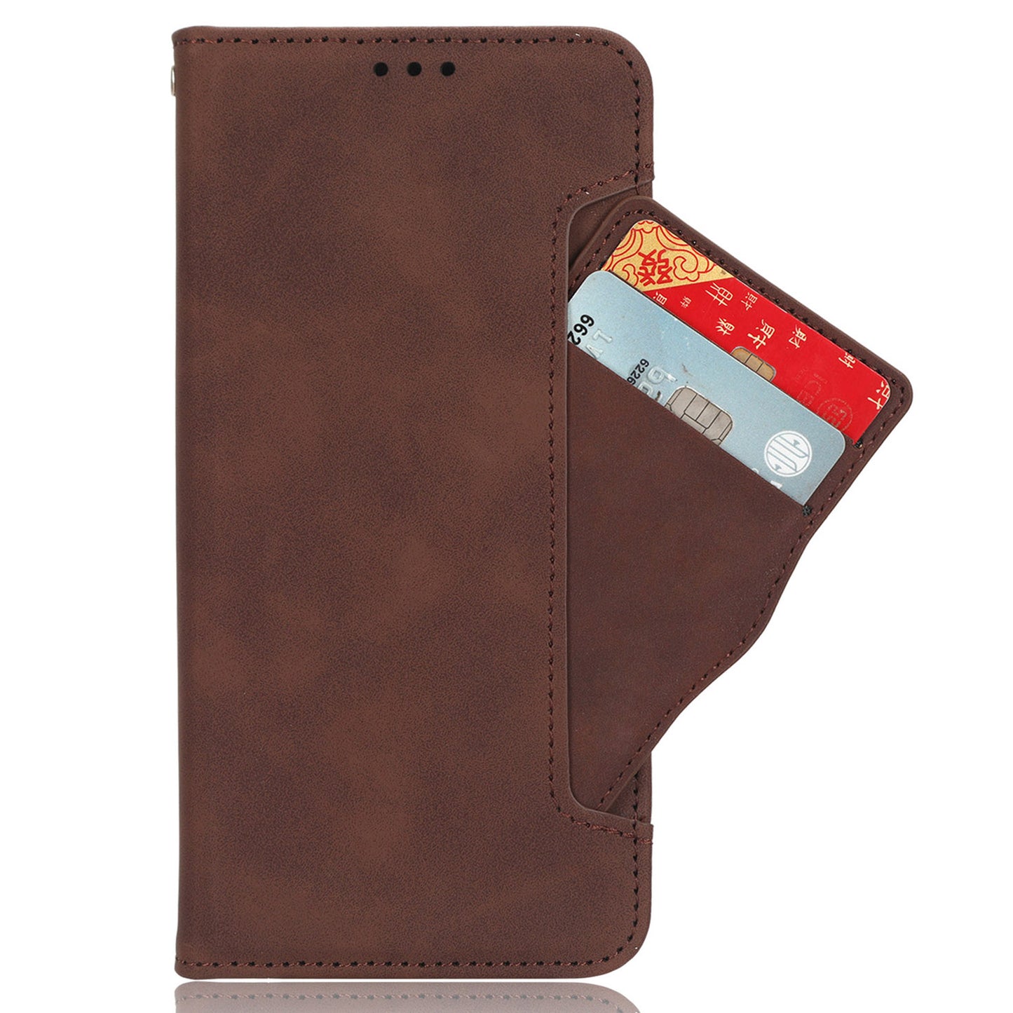 For Oppo Reno10 Pro 5G CPH2525 (Global) / Reno10 5G CPH2531 (Global) Multiple Card Slots Leather Phone Case Wallet Stand Cover