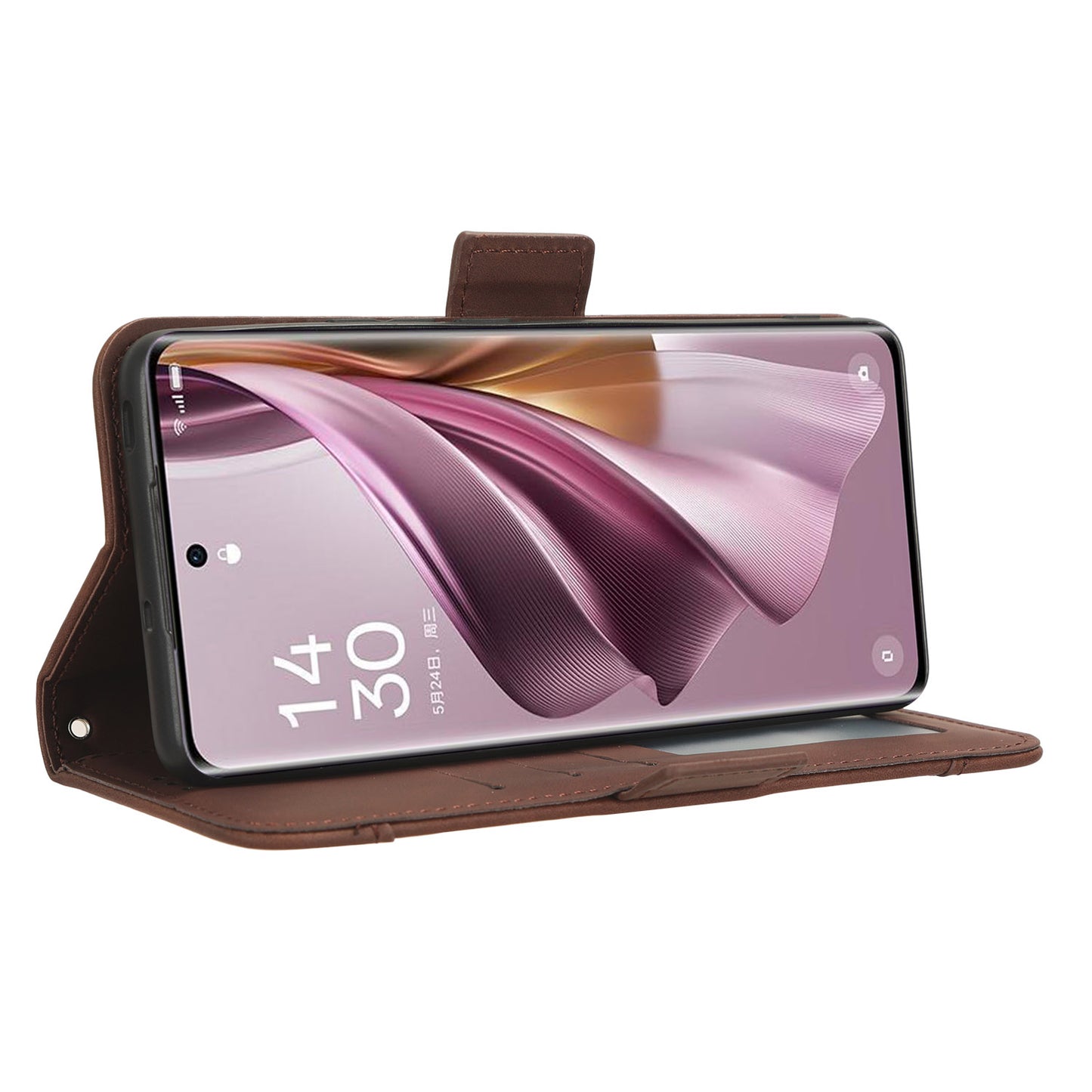 For Oppo Reno10 Pro 5G CPH2525 (Global) / Reno10 5G CPH2531 (Global) Multiple Card Slots Leather Phone Case Wallet Stand Cover