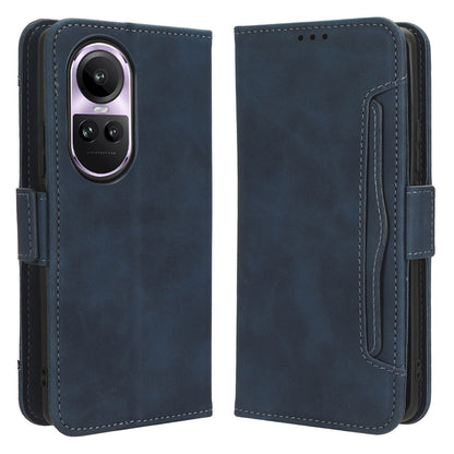 For Oppo Reno10 Pro 5G CPH2525 (Global) / Reno10 5G CPH2531 (Global) Multiple Card Slots Leather Phone Case Wallet Stand Cover